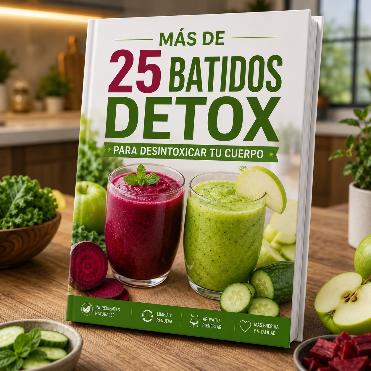 Más de 25 Batidos y Jugos Detox