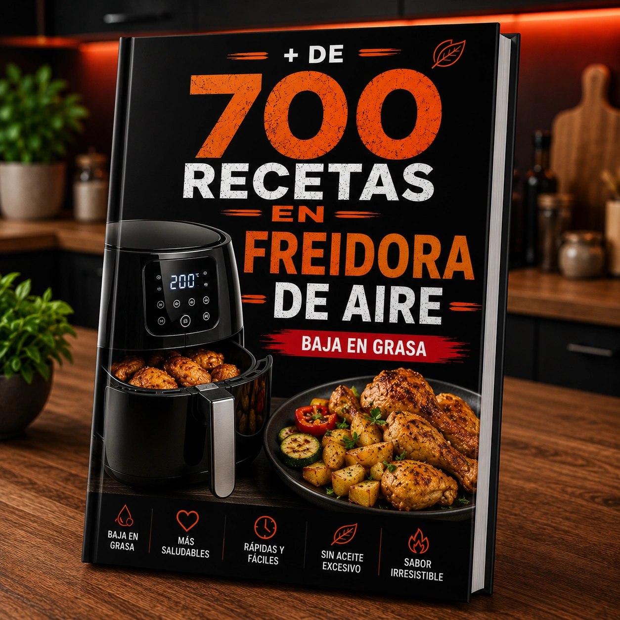 Más de 700 Recetas para Freidora de Aire