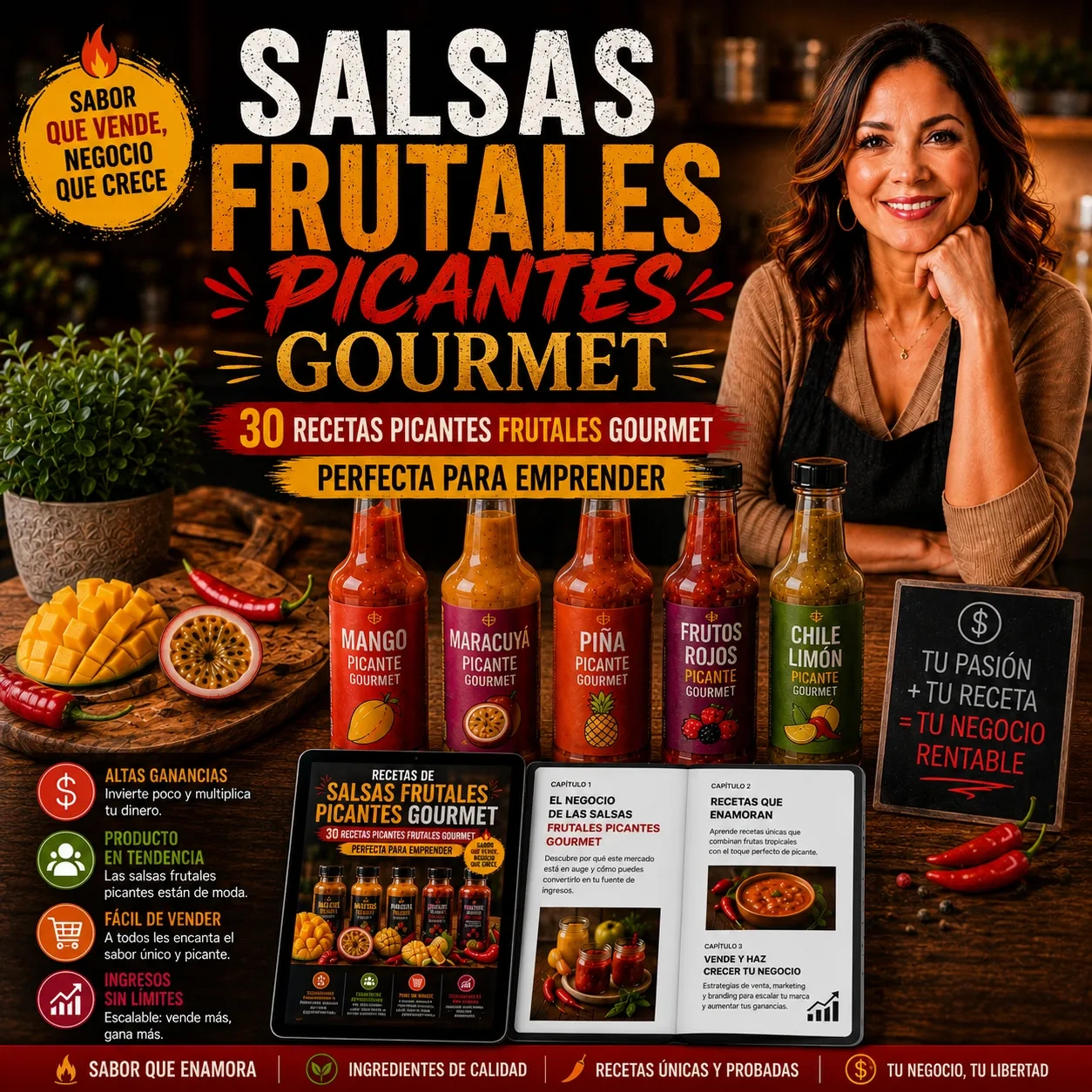 Salsas Picantes Frutales Gourmet